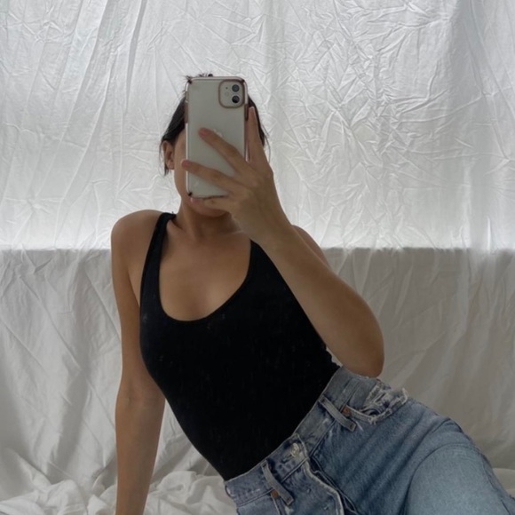 **SOLD** AMAZING black bodysuit!! - Picture 2 of 3